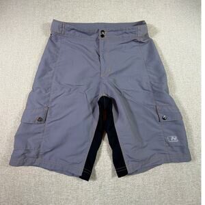 Nishiki Men's M Cycling Cargo Gray Black Performance Bike Shorts Active Athletic